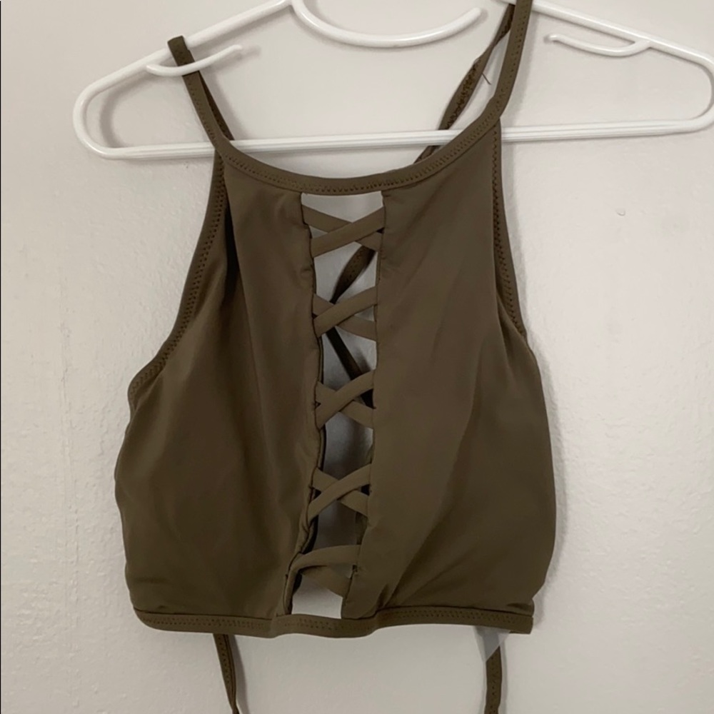 criss cross bikini top